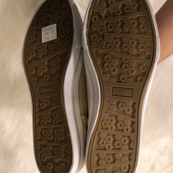 NWT Sketchers hightop gold sneakers + rhinestones - Picture 7 of 8